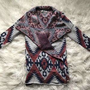 RD Style Southwest Cardigan Blue White Red Grey